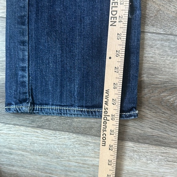 Silver Jeans size 24 Aiko Bootcut blue denim Bikercore jeans - Picture 6 of 9